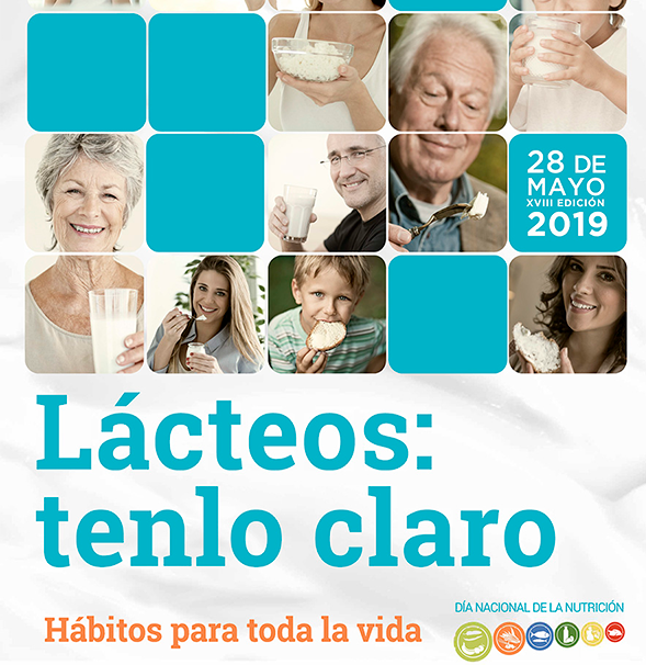 Día de la Nutrición, los lácteos cartel